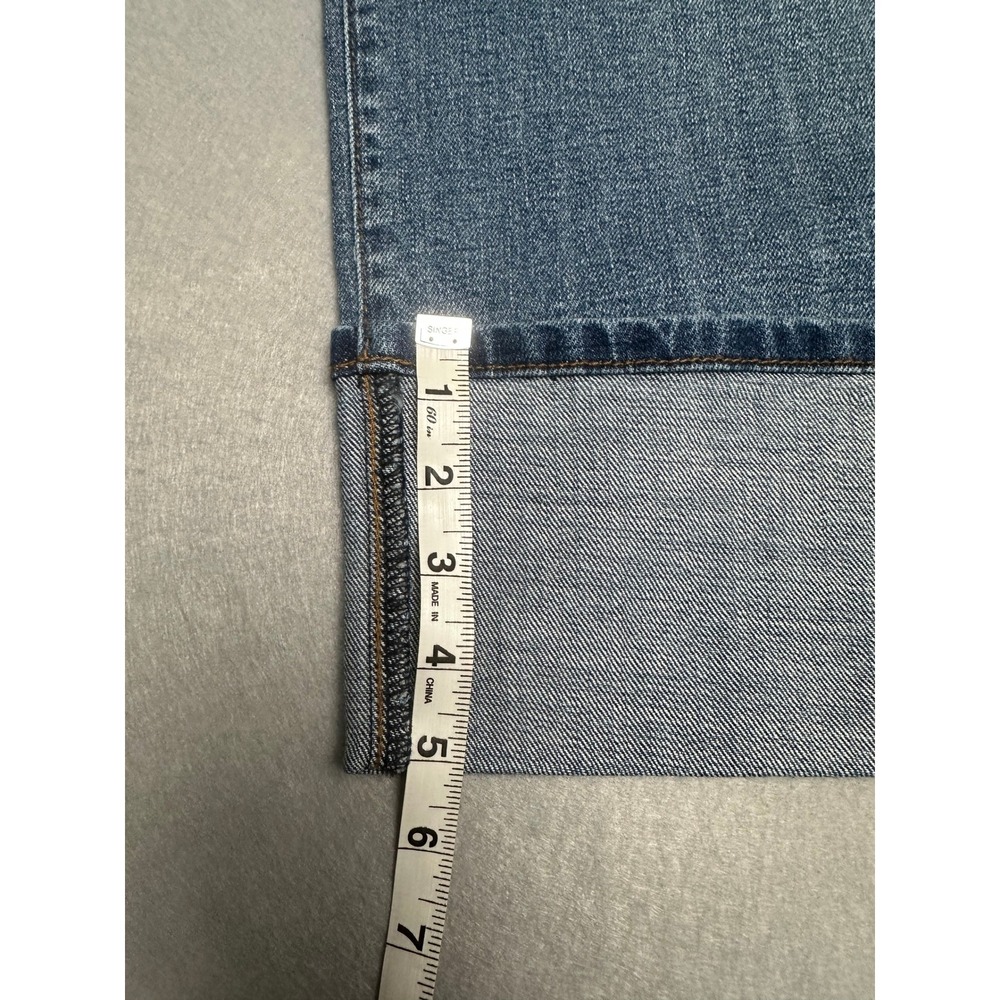 KUT from the Kloth Sienna Wide Leg High Rise Cuffed Crop Jeans Blue 14W - Picture 8 of 8